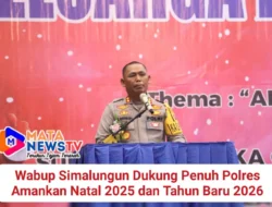 Wabup Simalungun Dukung Penuh Polres Amankan Natal 2025 dan Tahun Baru 2026