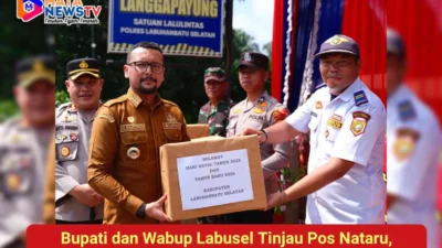 Bupati dan Wabup Labusel Tinjau Pos Nataru, Pastikan Keamanan hingga Sentuh Komunitas Kreatif