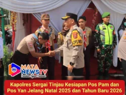 Kapolres Sergai Tinjau Kesiapan Pos Pam dan Pos Yan Jelang Natal 2025 dan Tahun Baru 2026