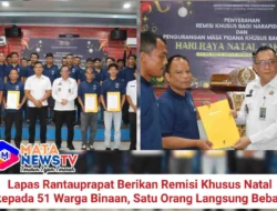 Lapas Rantauprapat Berikan Remisi Khusus Natal kepada 51 Warga Binaan, Satu Orang Langsung Bebas