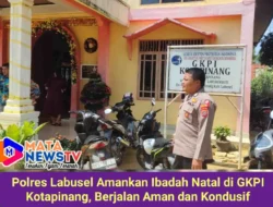 Polres Labusel Amankan Ibadah Natal di GKPI Kotapinang, Berjalan Aman dan Kondusif