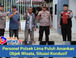 Personel Polsek Lima Puluh Amankan Objek Wisata, Situasi Kondusif