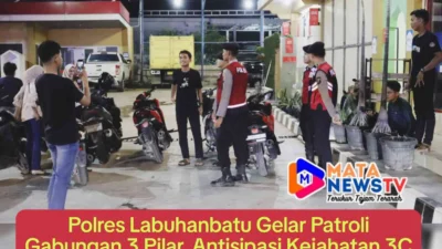 Polres Labuhanbatu Gelar Patroli Gabungan 3 Pilar, Antisipasi Kejahatan 3C