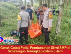 Gerak Cepat Polisi, Pembunuhan Siswi SMP di Simalungun Terungkap dalam 5 Jam