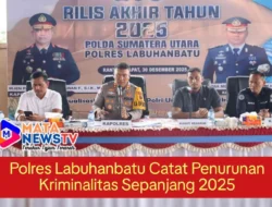 Polres Labuhanbatu Catat Penurunan Kriminalitas Sepanjang 2025