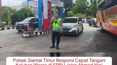 Polsek Siantar Timur Respons Cepat Tangani Keluhan Warga di SPBU Jalan Ahmad Yani