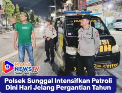 Polsek Sunggal Intensifkan Patroli Dini Hari Jelang Pergantian Tahun