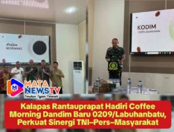 Kalapas Rantauprapat Hadiri Coffee Morning Dandim Baru 0209/Labuhanbatu, Perkuat Sinergi TNI–Pers–Masyarakat
