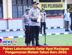 Polres Labuhanbatu Gelar Apel Kesiapan Pengamanan Malam Tahun Baru 2026