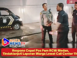 Respons Cepat Pos Pam RCW Medan, Tindaklanjuti Laporan Warga Lewat Call Center 110