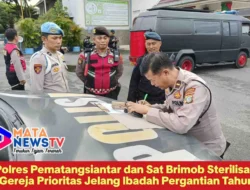 Polres Pematangsiantar dan Sat Brimob Sterilisasi Gereja Prioritas Jelang Ibadah Pergantian Tahun