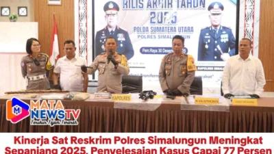 Kinerja Sat Reskrim Polres Simalungun Meningkat Sepanjang 2025, Penyelesaian Kasus Capai 77 Persen