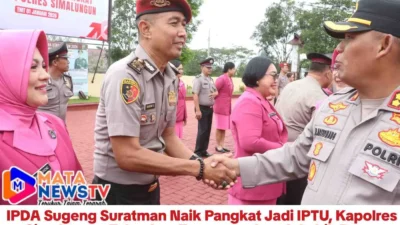 IPDA Sugeng Suratman Naik Pangkat Jadi IPTU, Kapolres Simalungun Tekankan Tanggung Jawab Lebih Besar