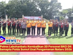 Polres Labuhanbatu Kembalikan 20 Personel BKO Dit Samapta Polda Sumut Usai Pengamanan Nataru 2026