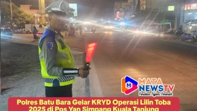Polres Batu Bara Gelar KRYD Operasi Lilin Toba 2025 di Pos Yan Simpang Kuala Tanjung