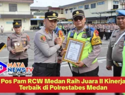 Pos Pam RCW Medan Raih Juara II Kinerja Terbaik di Polrestabes Medan