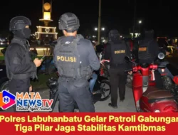 Polres Labuhanbatu Gelar Patroli Gabungan Tiga Pilar Jaga Stabilitas Kamtibmas