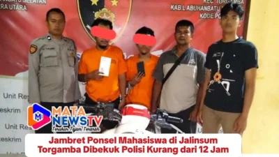 Jambret Ponsel Mahasiswa di Jalinsum Torgamba Dibekuk Polisi Kurang dari 12 Jam