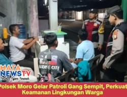 Polsek Moro Gelar Patroli Gang Sempit, Perkuat Keamanan Lingkungan Warga