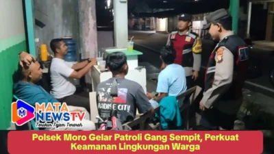 Polsek Moro Gelar Patroli Gang Sempit, Perkuat Keamanan Lingkungan Warga
