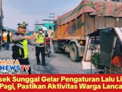 Polsek Sunggal Gelar Pengaturan Lalu Lintas Pagi, Pastikan Aktivitas Warga Lancar