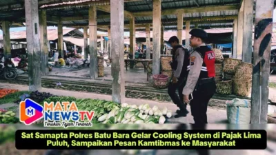 Sat Samapta Polres Batu Bara Gelar Cooling System di Pajak Lima Puluh, Sampaikan Pesan Kamtibmas ke Masyarakat