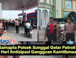 Unit Samapta Polsek Sunggal Gelar Patroli Siang Hari Antisipasi Gangguan Kamtibmas