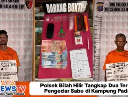 Polsek Bilah Hilir Tangkap Dua Terduga Pengedar Sabu di Kampung Padang