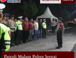 Polres Serdang Bedagai Gelar Patroli Malam, Tekan Kriminalitas dan Gangguan Kamtibmas