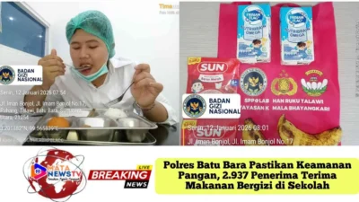 Polres Batu Bara Pastikan Keamanan Pangan, 2.937 Penerima Terima Makanan Bergizi di Sekolah