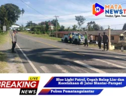 Kanit Gakkum Polres Simalungun Pimpin Blue Light Patrol, Cegah Balap Liar dan Kecelakaan di Jalur Siantar–Parapat