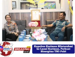 Kapolres Karimun Silaturahmi ke Lanal Karimun, Perkuat Sinergitas TNI–Polri