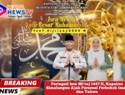 Peringati Isra Mi’raj 1447 H, Kapolres Simalungun Ajak Personel Perkokoh Iman dan Takwa