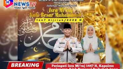 Peringati Isra Mi’raj 1447 H, Kapolres Simalungun Ajak Personel Perkokoh Iman dan Takwa