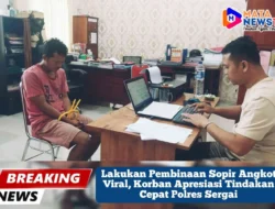 Lakukan Pembinaan Sopir Angkot Viral, Korban Apresiasi Tindakan Cepat Polres Sergai