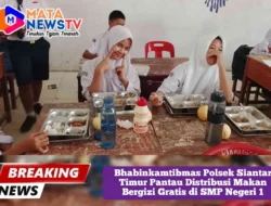 Bhabinkamtibmas Polsek Siantar Timur Pantau Distribusi Makan Bergizi Gratis di SMP Negeri 1