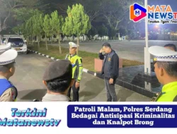 Patroli Malam, Polres Serdang Bedagai Antisipasi Kriminalitas dan Knalpot Brong