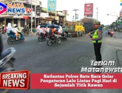 Satlantas Polres Batu Bara Gelar Pengaturan Lalu Lintas Pagi Hari di Sejumlah Titik Rawan