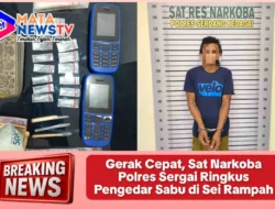 Gerak Cepat, Sat Narkoba Polres Sergai Ringkus Pengedar Sabu di Sei Rampah