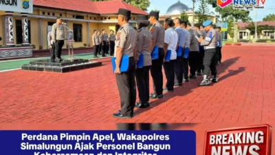 Perdana Pimpin Apel, Wakapolres Simalungun Ajak Personel Bangun Kebersamaan dan Integritas