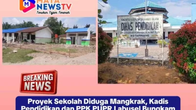 Proyek Sekolah Diduga Mangkrak, Kadis Pendidikan dan PPK PUPR Labusel Bungkam