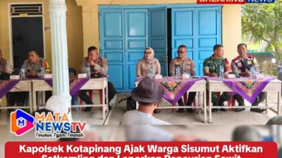 Kapolsek Kotapinang Ajak Warga Sisumut Aktifkan Satkamling dan Laporkan Pencurian Sawit