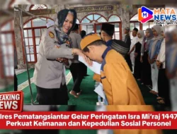 Polres Pematangsiantar Gelar Peringatan Isra Mi’raj 1447 H, Perkuat Keimanan dan Kepedulian Sosial Personel