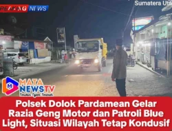Polsek Dolok Pardamean Gelar Razia Geng Motor dan Patroli Blue Light, Situasi Wilayah Tetap Kondusif