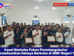 Kasat Narkoba Polres Pematangsiantar Sosialisasikan Bahaya Narkoba di SMK Negeri 1