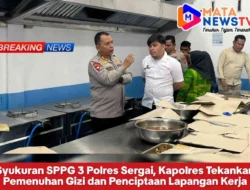 Syukuran SPPG 3 Polres Sergai, Kapolres Tekankan Pemenuhan Gizi dan Penciptaan Lapangan Kerja