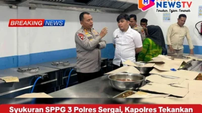 Syukuran SPPG 3 Polres Sergai, Kapolres Tekankan Pemenuhan Gizi dan Penciptaan Lapangan Kerja