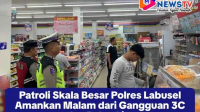 Patroli Skala Besar Polres Labusel Amankan Malam dari Gangguan 3C dan Balap Liar