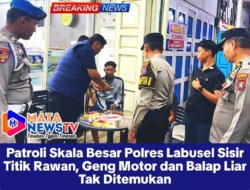 Patroli Skala Besar Polres Labusel Sisir Titik Rawan, Geng Motor dan Balap Liar Tak Ditemukan
