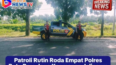 Patroli Rutin Roda Empat Polres Batu Bara Jaga Keamanan Jalinsum